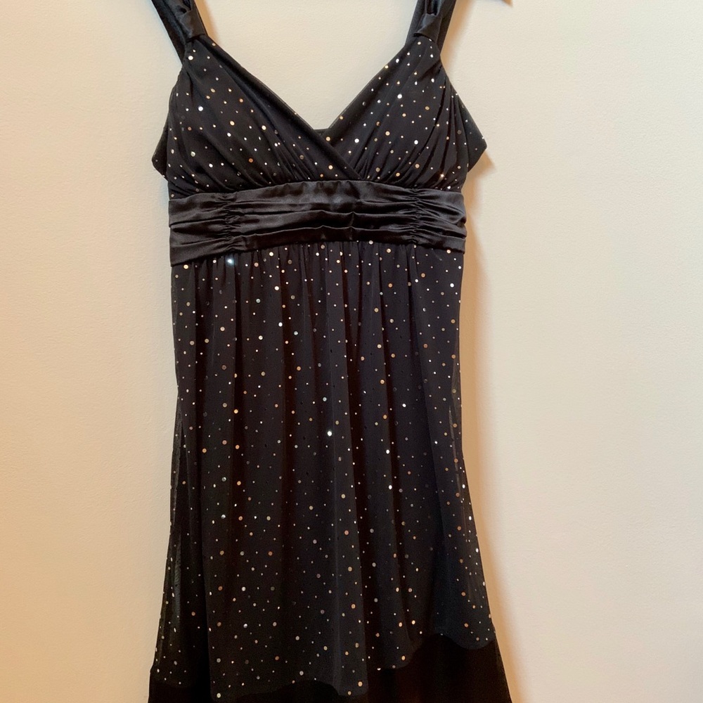 Black Sparkle Junior Dress